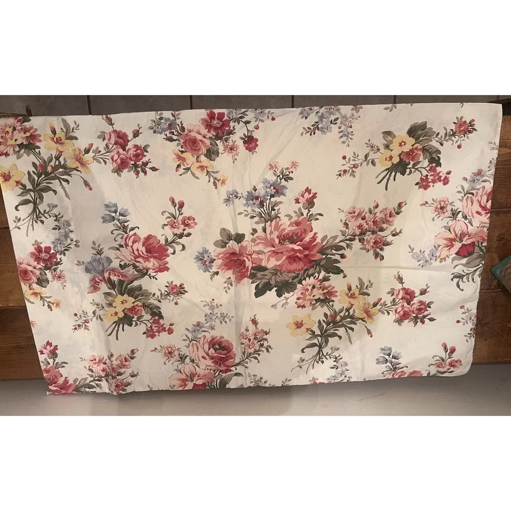 VTg. RALPH LAUREN PETTICOAT FLORAL CORAL CINNAMON (1) STANDARD PILLOWCASE 15X30
